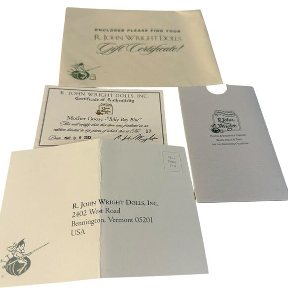 R John Wright #027 of 150 Mice Billy Boy Blue Mother Goose Series Complete - Picture 3 of 5